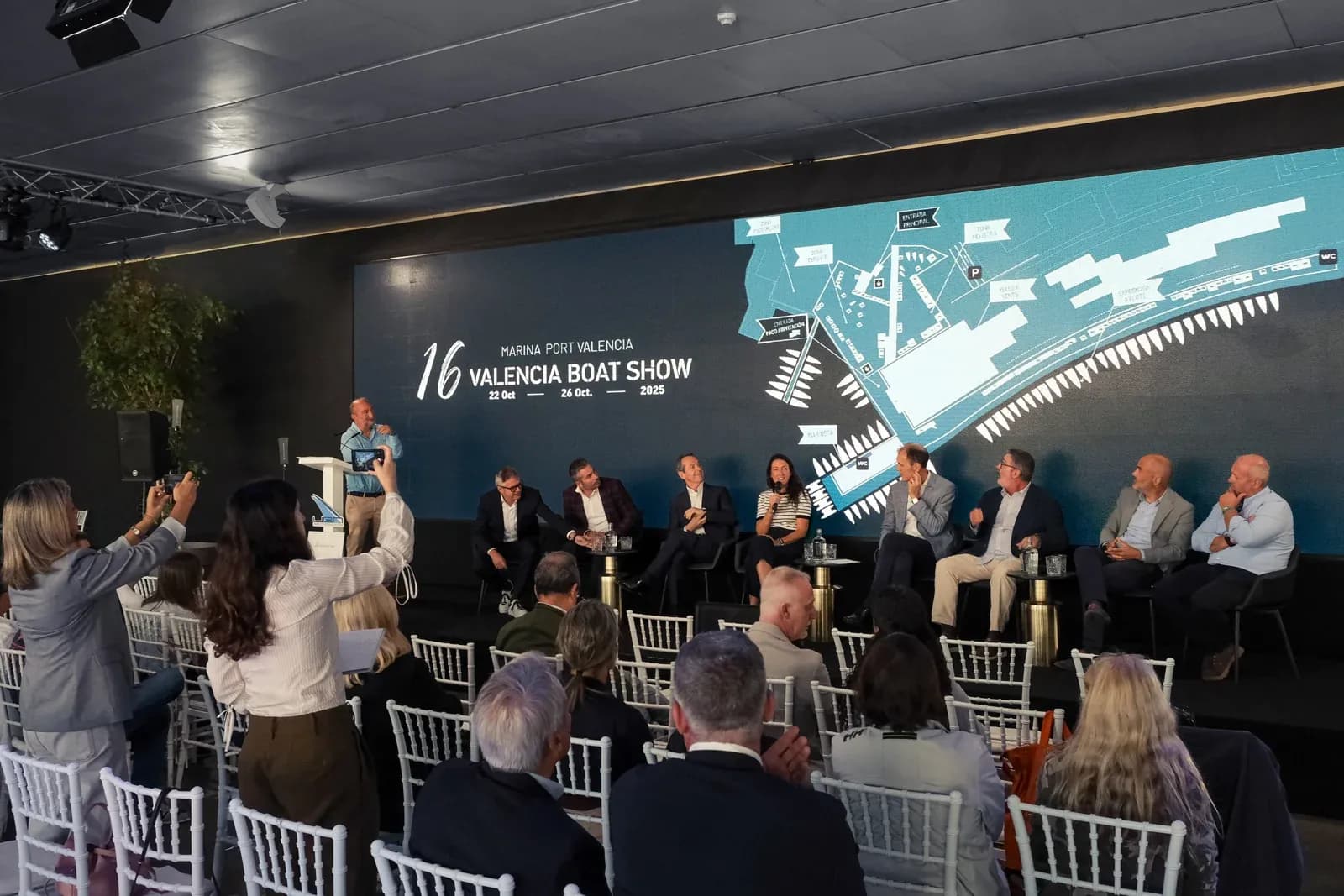 Presentación del Valencia Boat Show ante medios y asistentes